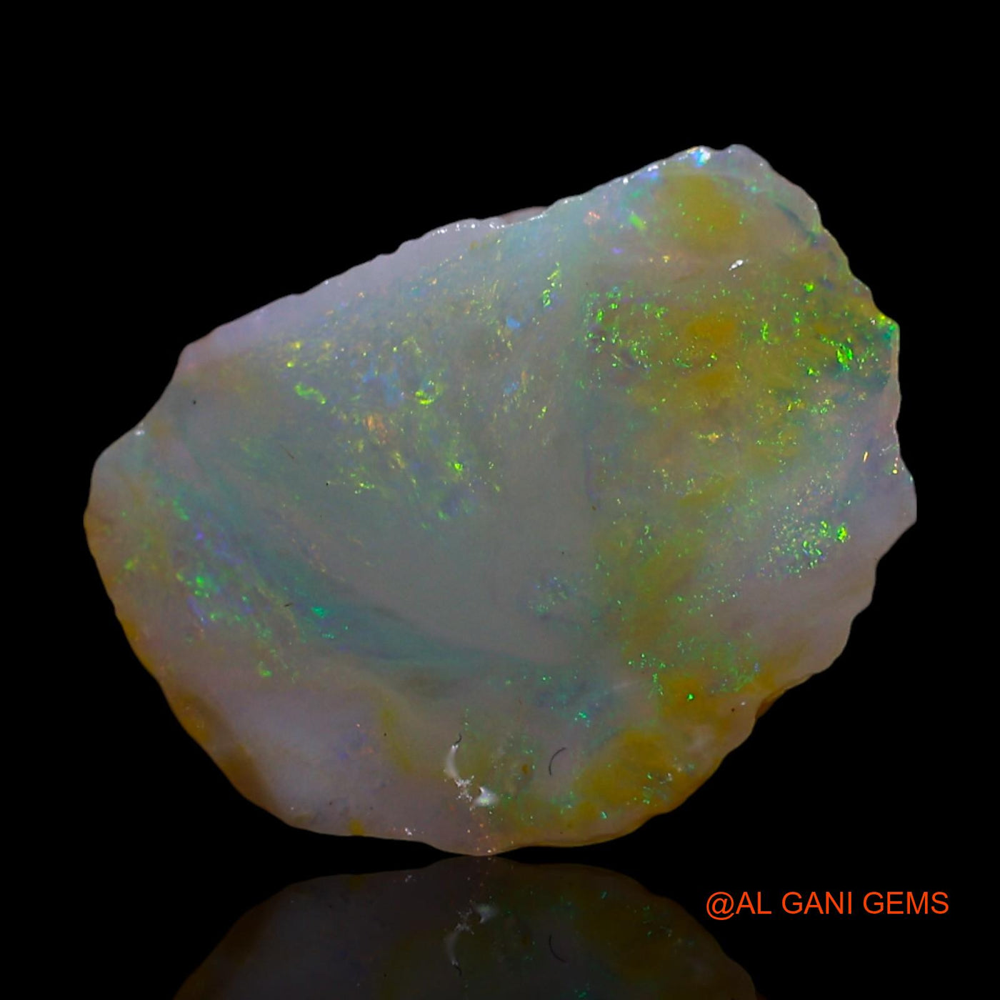 Natural Fire Opal Gemstone 3.00 Cts Loose Fancy Rough From Australia 12x10x6 mm RG-88