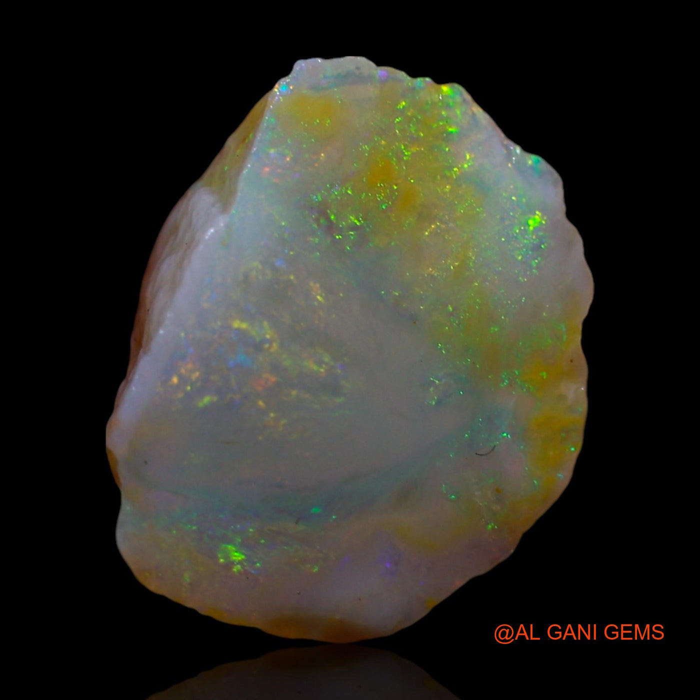 Natural Fire Opal Gemstone 3.00 Cts Loose Fancy Rough From Australia 12x10x6 mm RG-88