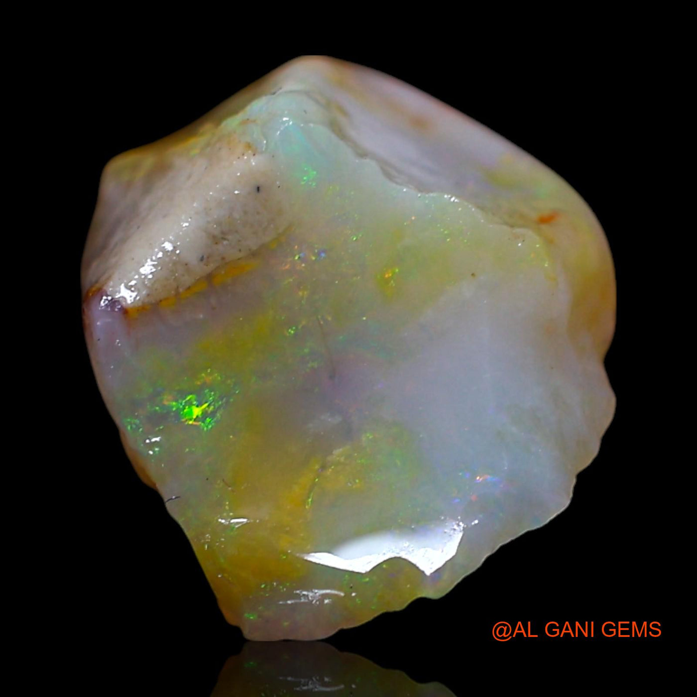 Natural Fire Opal Gemstone 3.00 Cts Loose Fancy Rough From Australia 12x10x6 mm RG-88