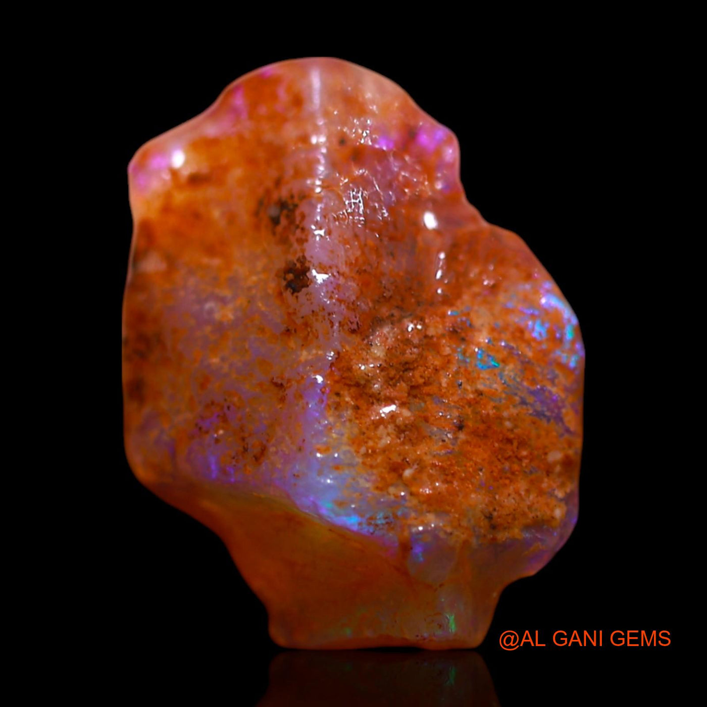 2.00 Cts Natural Australian Fire Opal Loose Gemstone Fancy Rough 13x10x3 mm RG-891