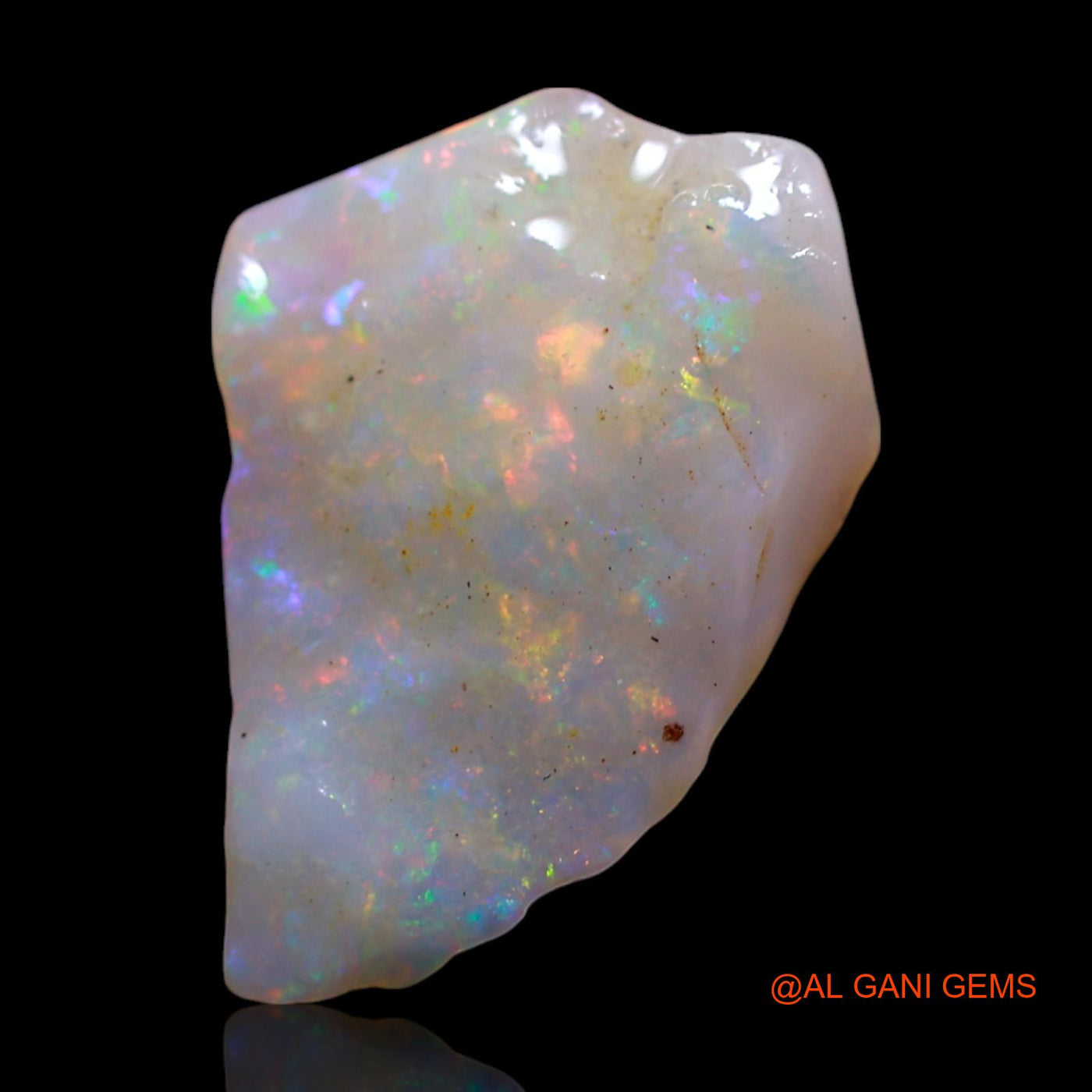 Natural Untreated Fire Opal Loose Gemstone Fancy Rough From Australia 1.50 Cts 14x10x2 mm RG-892