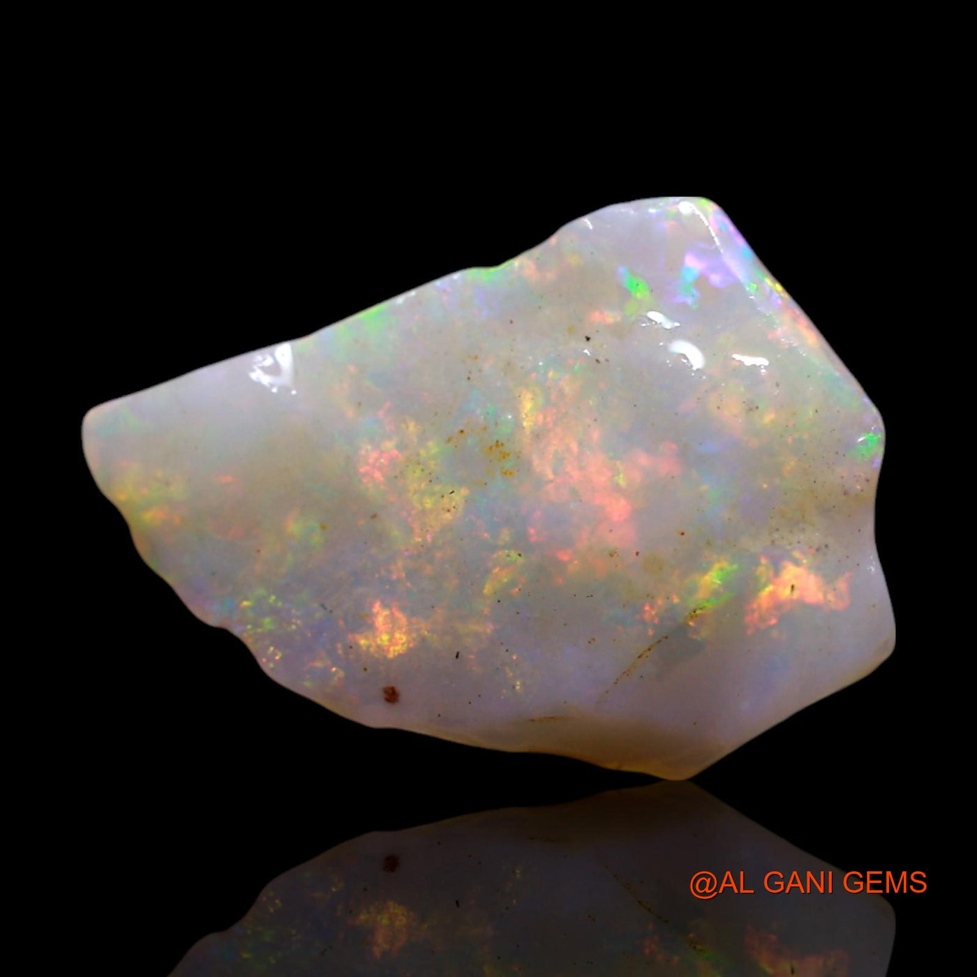 Natural Untreated Fire Opal Loose Gemstone Fancy Rough From Australia 1.50 Cts 14x10x2 mm RG-892