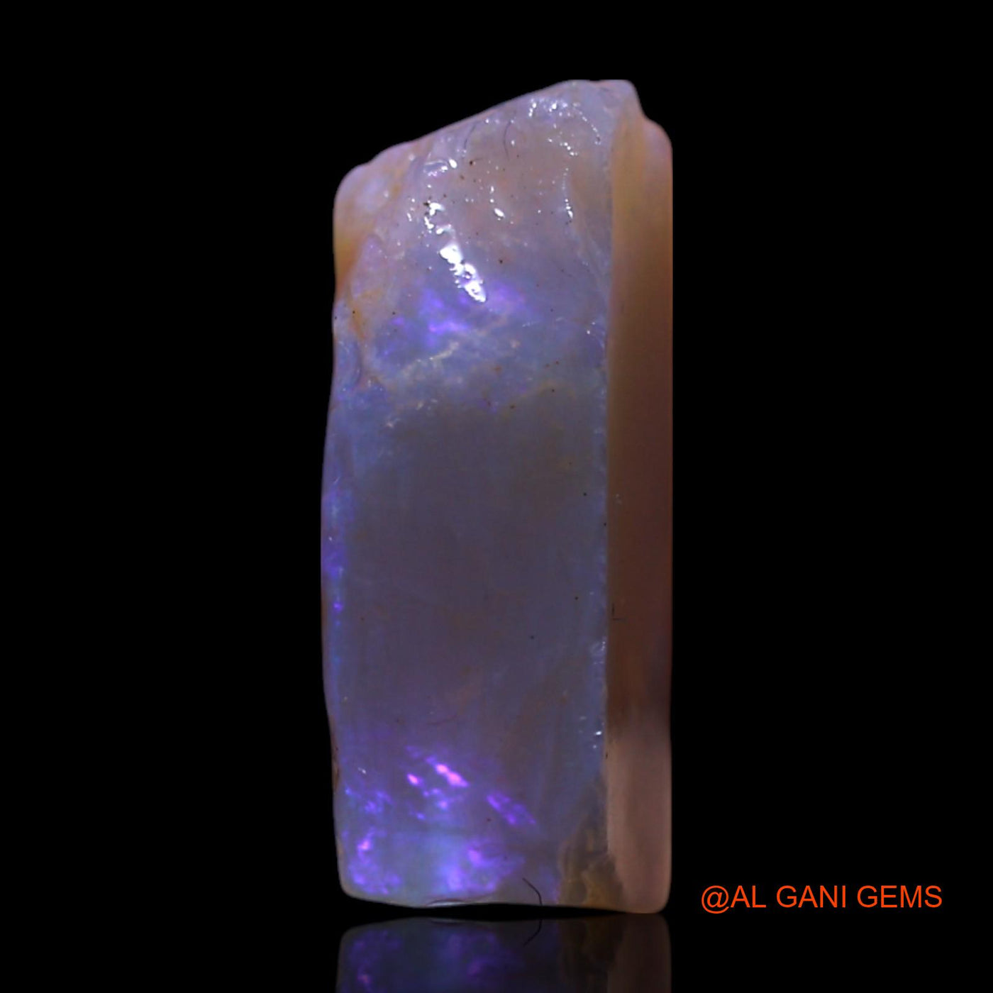 Natural Untreated Fire Opal Loose Gemstone Fancy Rough From Australia 3.00 Cts 12x7x5 mm RG-894