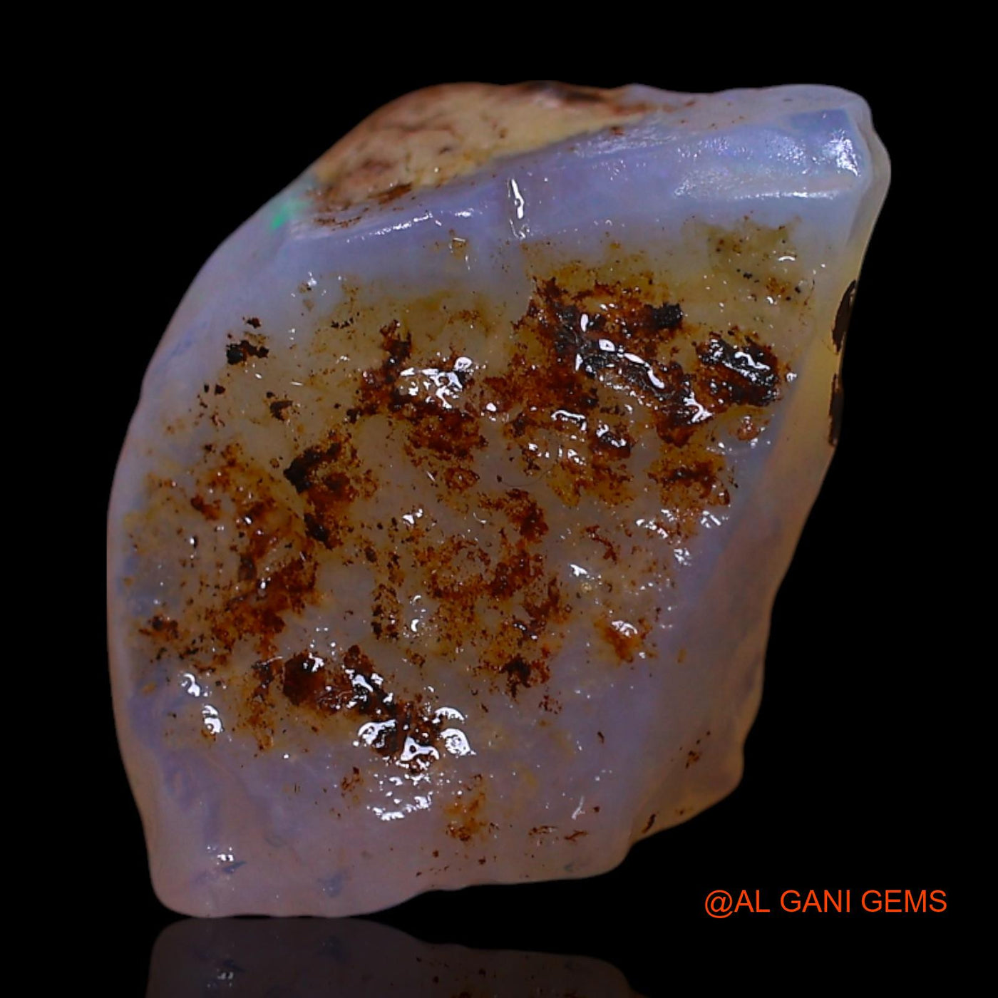 Natural Untreated Fire Opal Loose Gemstone Fancy Rough From Australia 3.00 Cts 15x9x4 mm RG-89