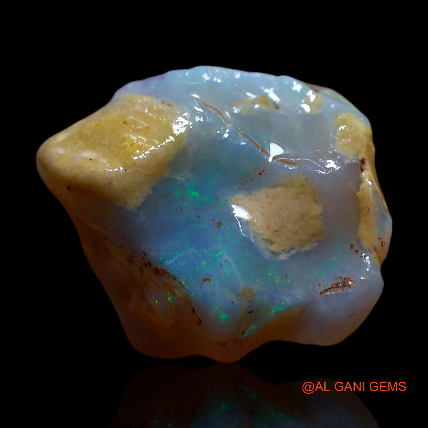 Natural Untreated Fire Opal Loose Gemstone Fancy Rough From Australia 4.00 Cts 12x10x6 mm RG-901