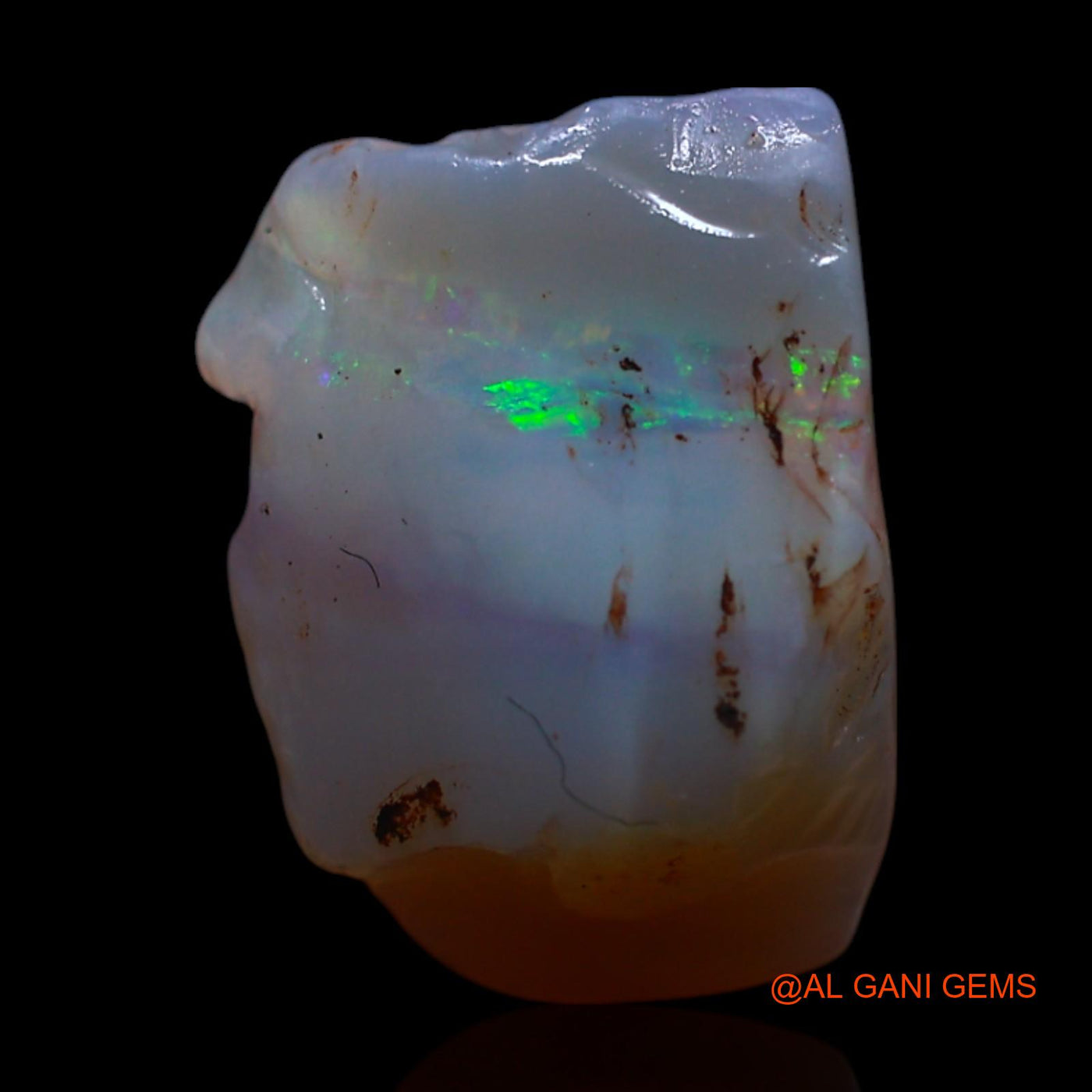 4.00 Cts Natural Australian Fire Opal Loose Gemstone Fancy Rough 13x9x8 mm RG-905