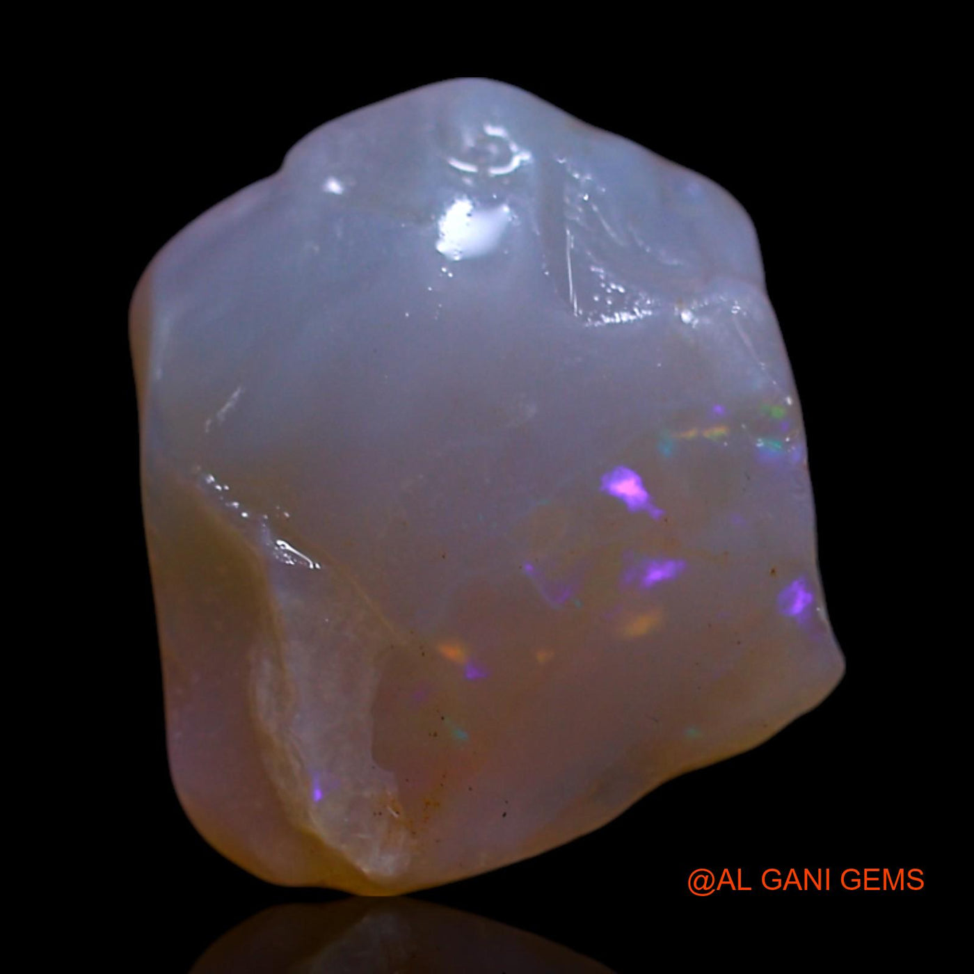 Natural Untreated Fire Opal Loose Gemstone Fancy Rough From Australia 4.00 Cts 12x12x7 mm RG-909