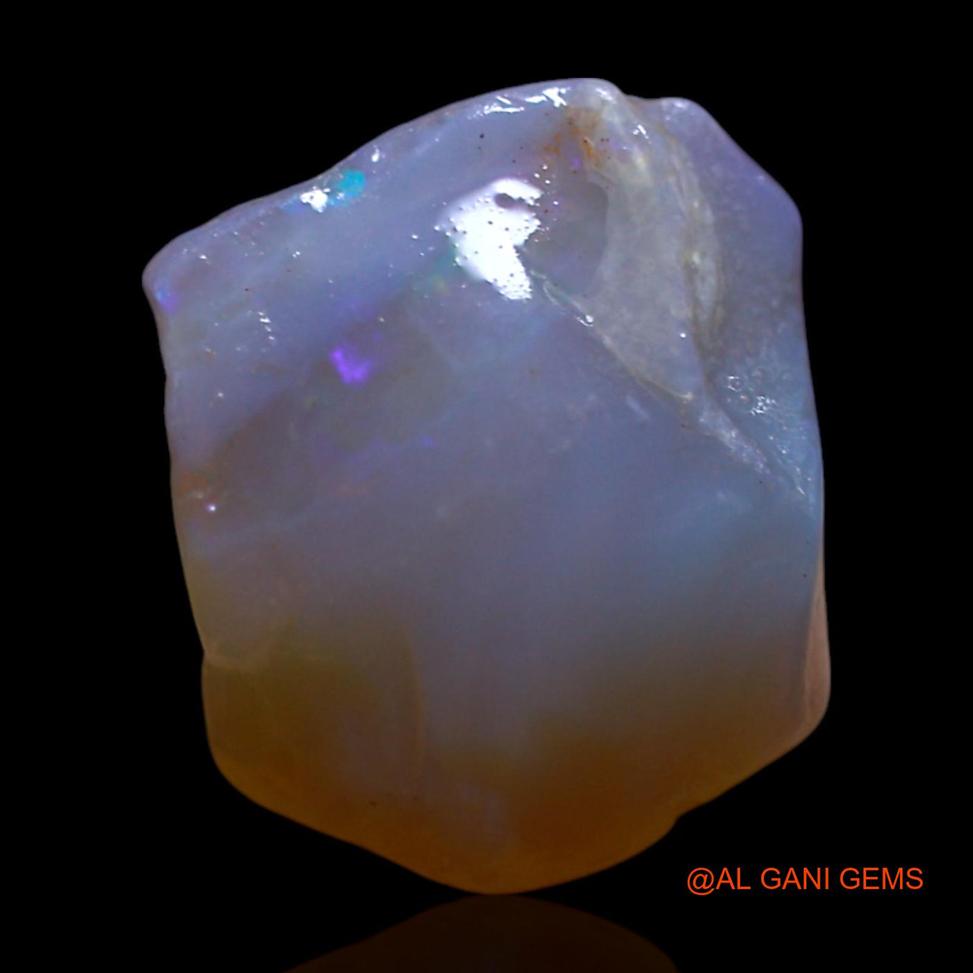 Natural Untreated Fire Opal Loose Gemstone Fancy Rough From Australia 4.00 Cts 12x12x7 mm RG-909