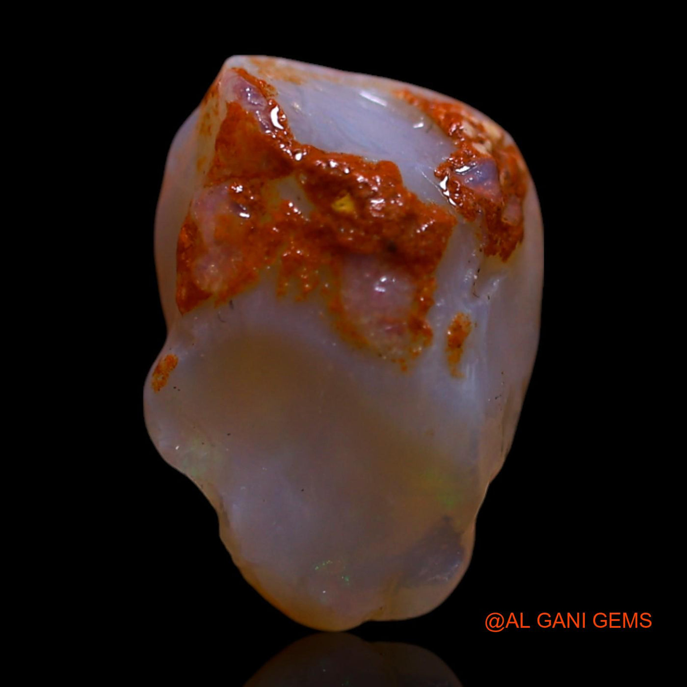 Natural Untreated Fire Opal Loose Gemstone Fancy Rough From Australia 3.00 Cts 12x8x6 mm RG-915