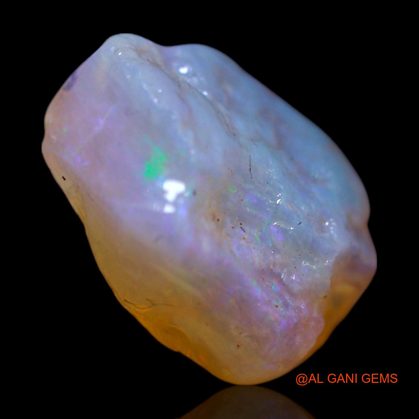 Natural Untreated Fire Opal Loose Gemstone Fancy Rough From Australia 3.00 Cts 11x11x5 mm RG-931