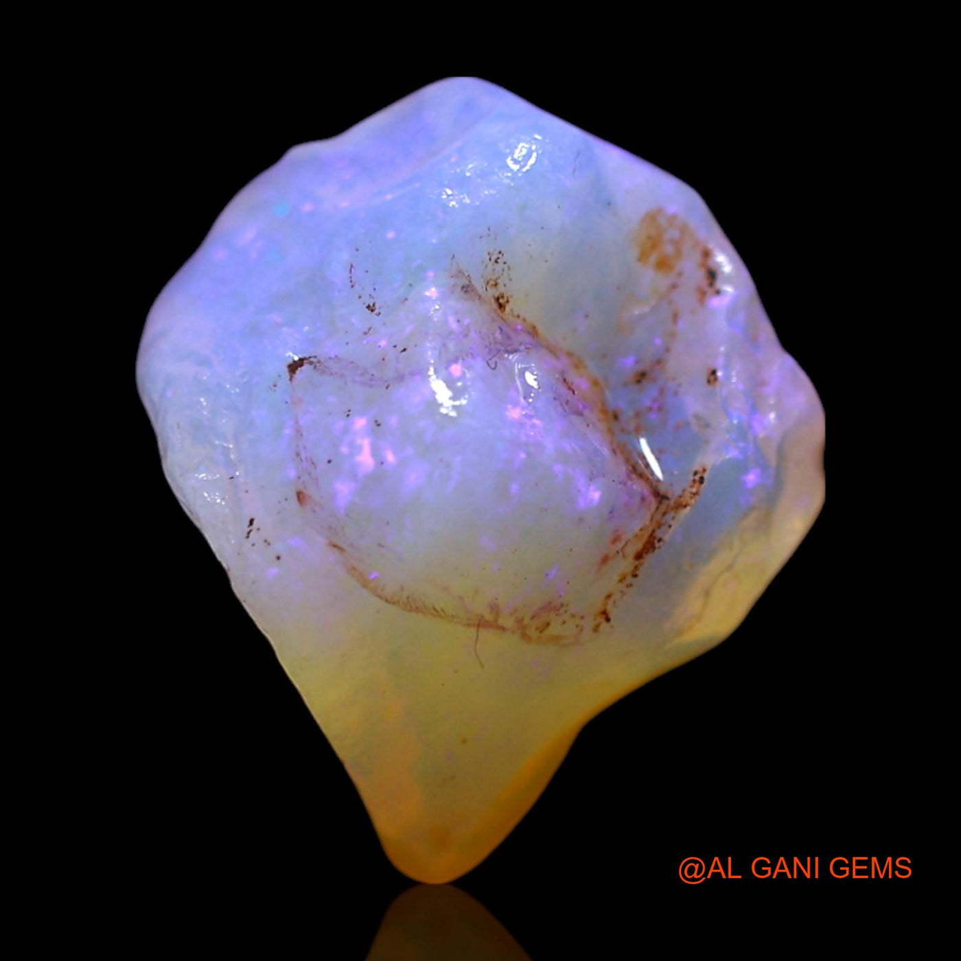 3.00 Cts Natural Australian Fire Opal Fancy Rough Loose Gemstone For Jewelry 12x9x6 mm RG-933