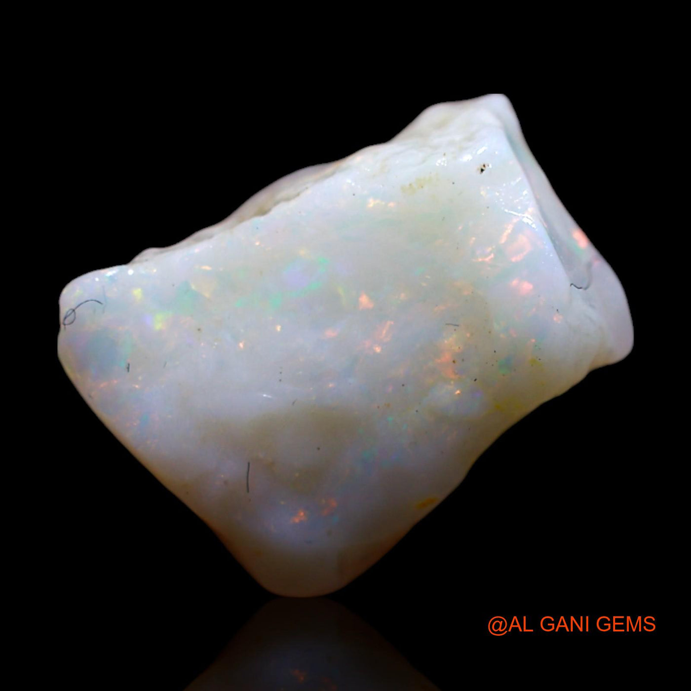 Natural Fire Opal Gemstone 2.00 Cts Loose Fancy Rough From Australia 11x7x5 mm RG-934