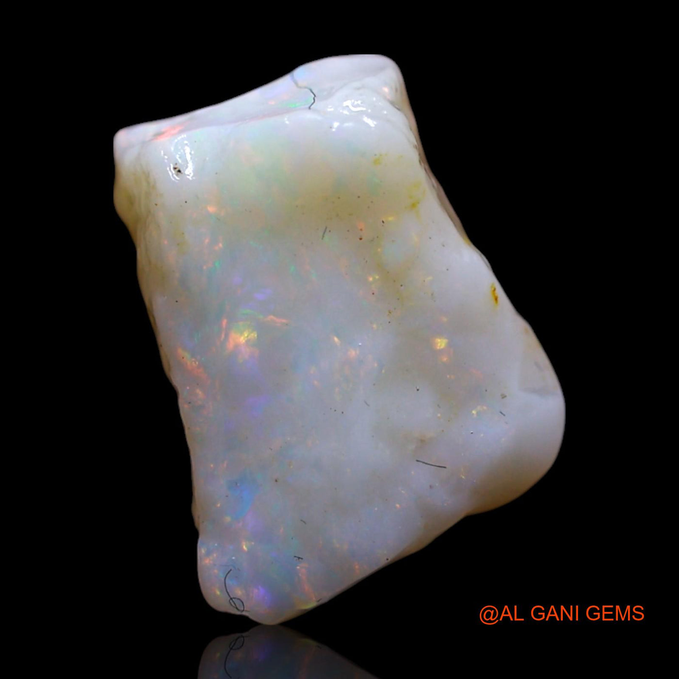 Natural Fire Opal Gemstone 2.00 Cts Loose Fancy Rough From Australia 11x7x5 mm RG-934