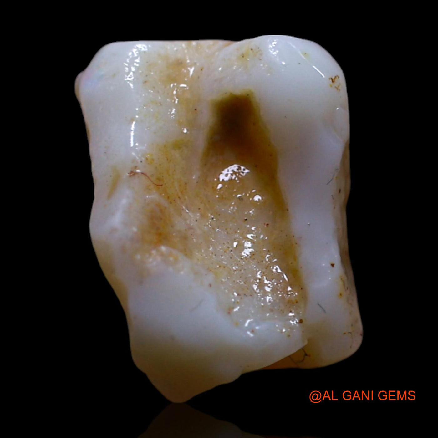 Natural Fire Opal Gemstone 2.00 Cts Loose Fancy Rough From Australia 11x7x5 mm RG-934