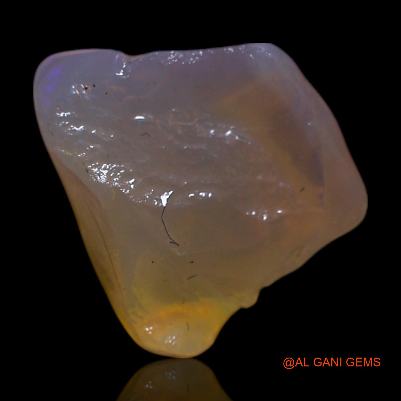Natural Untreated Fire Opal Loose Gemstone Fancy Rough From Australia 3.00 Cts 11x10x7 mm RG-935