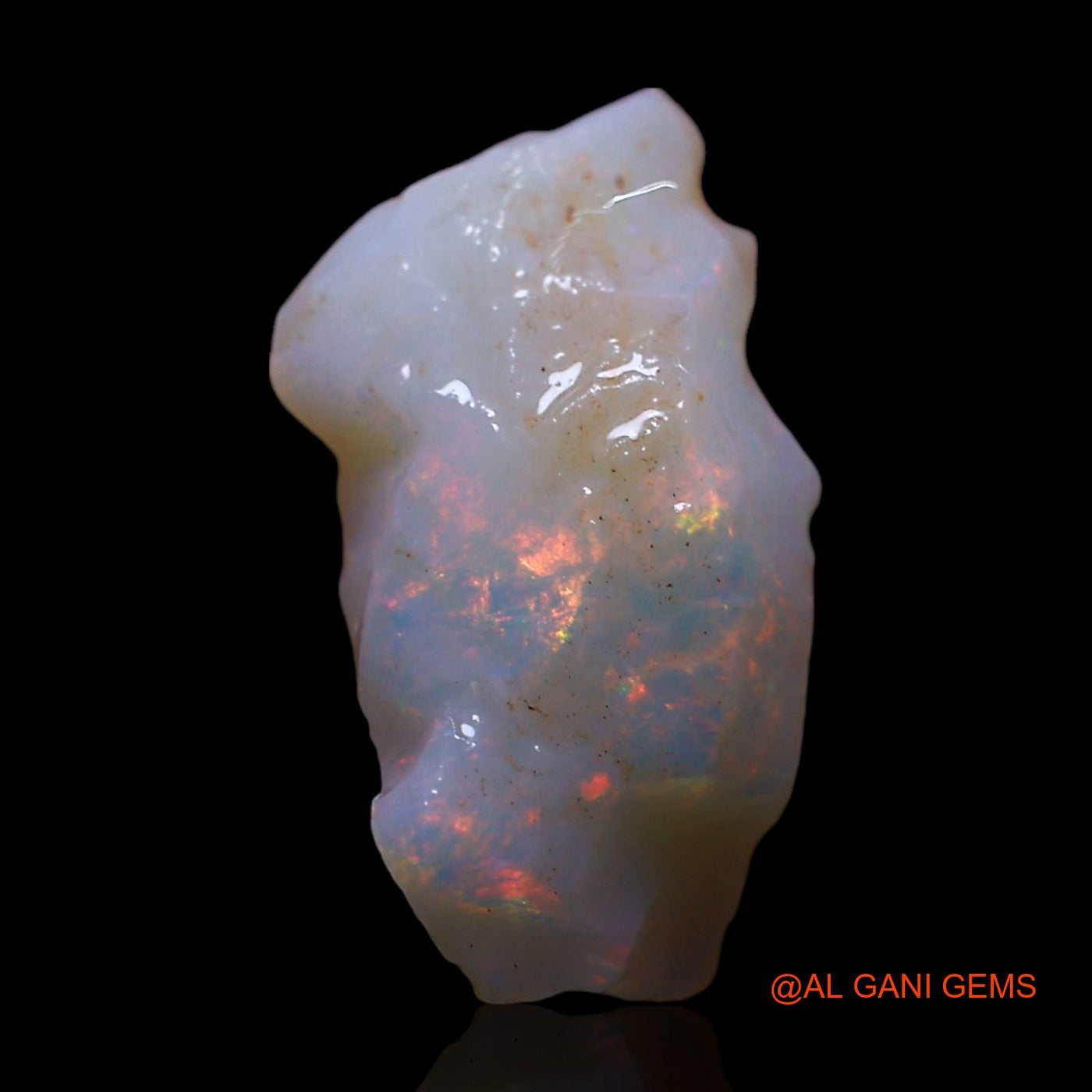 Natural Fire Opal Gemstone 3.00 Cts Loose Fancy Rough From Australia 15x8x4 mm RG-93