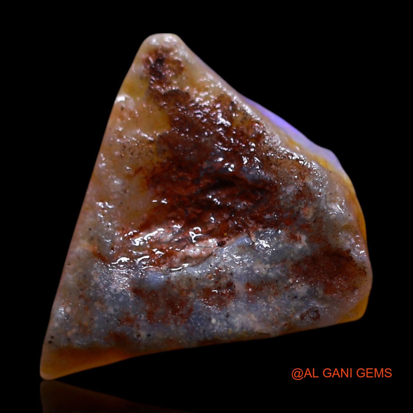 2.00 Cts Natural Australian Fire Opal Loose Gemstone Fancy Rough 12x10x4 mm RG-941