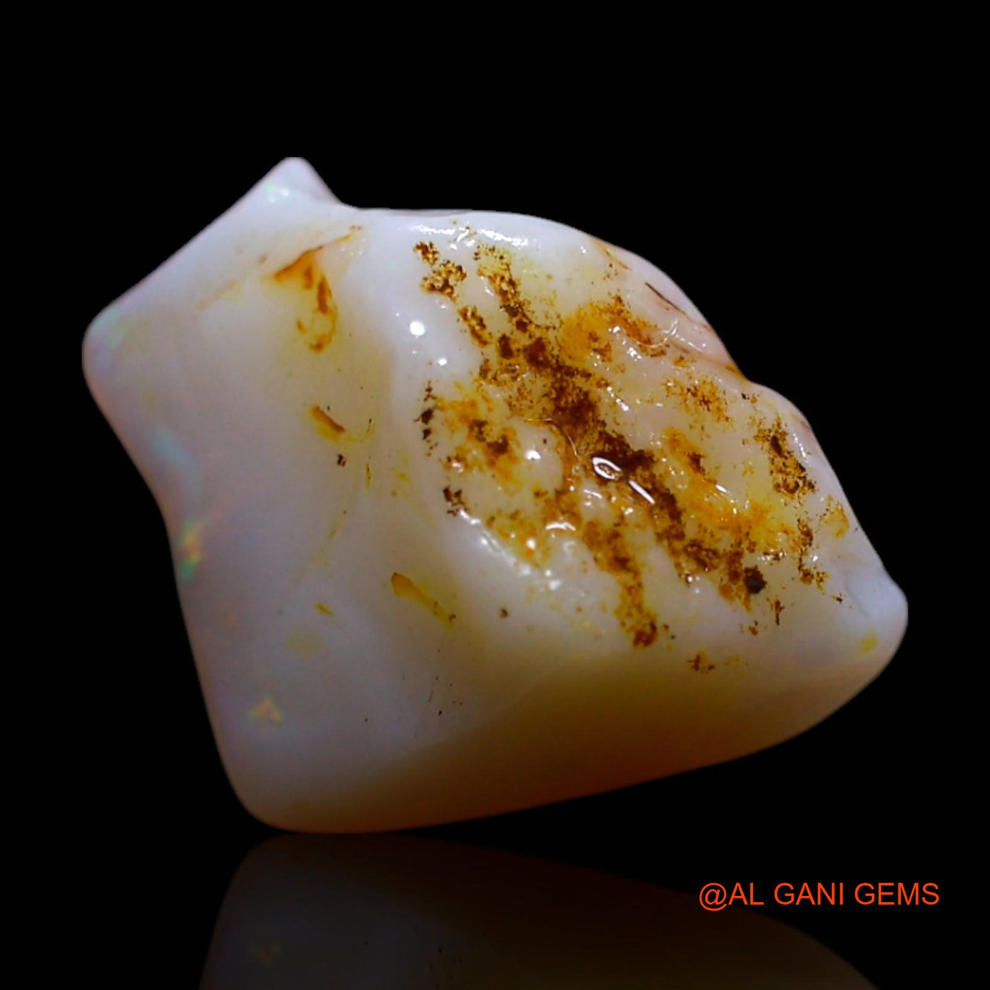 2.00 Cts Unheated Australian Fire Opal Loose Gemstone Fancy Rough Natural 12x9x5 mm RG-944