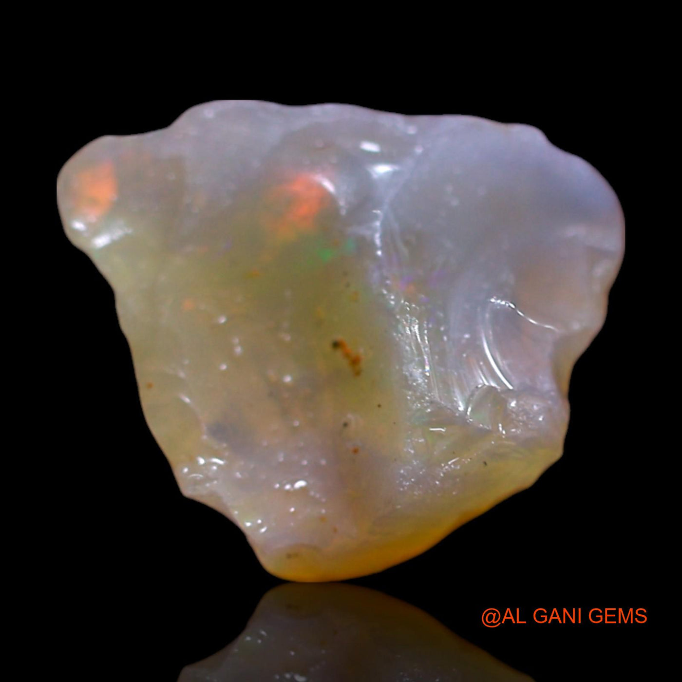 2.00 Cts Natural Australian Fire Opal Fancy Rough Loose Gemstone For Jewelry 11x9x6 mm RG-946