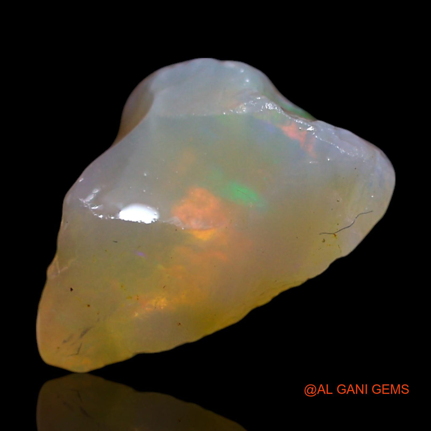 2.00 Cts Natural Australian Fire Opal Fancy Rough Loose Gemstone For Jewelry 11x9x6 mm RG-946