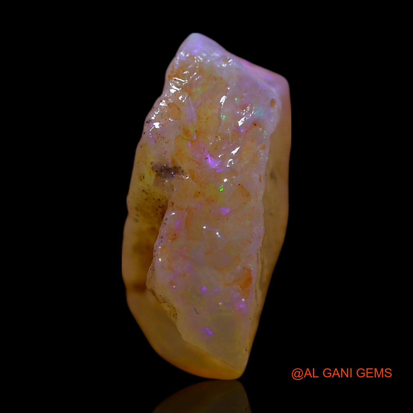 4.00 Cts Natural Australian Fire Opal Loose Gemstone Fancy Rough 14x11x5 mm RG-94