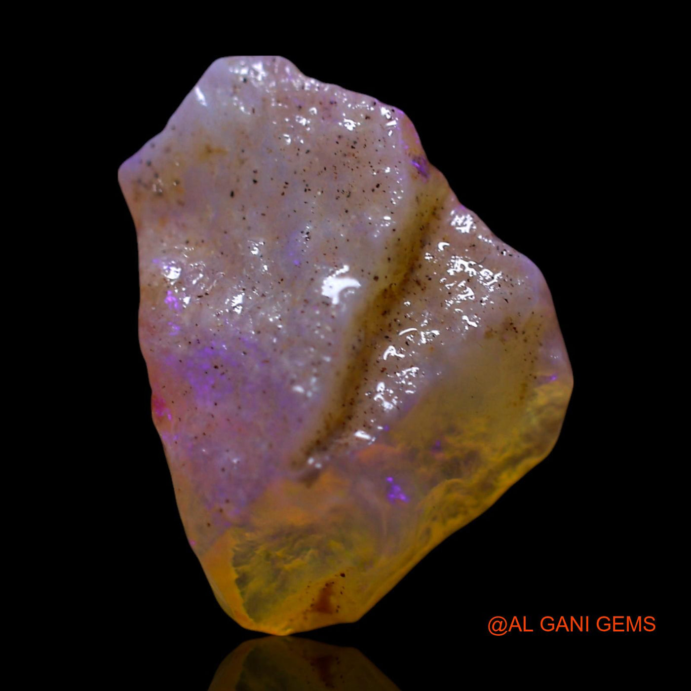 4.00 Cts Natural Australian Fire Opal Loose Gemstone Fancy Rough 14x11x5 mm RG-94