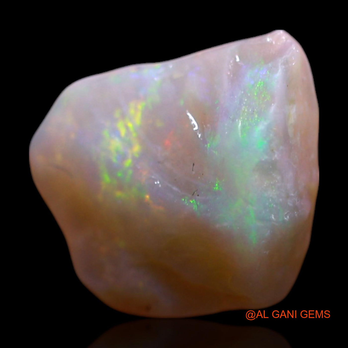 Natural Untreated Fire Opal Loose Gemstone Fancy Rough From Australia 1.50 Cts 9x8x4 mm RG-950