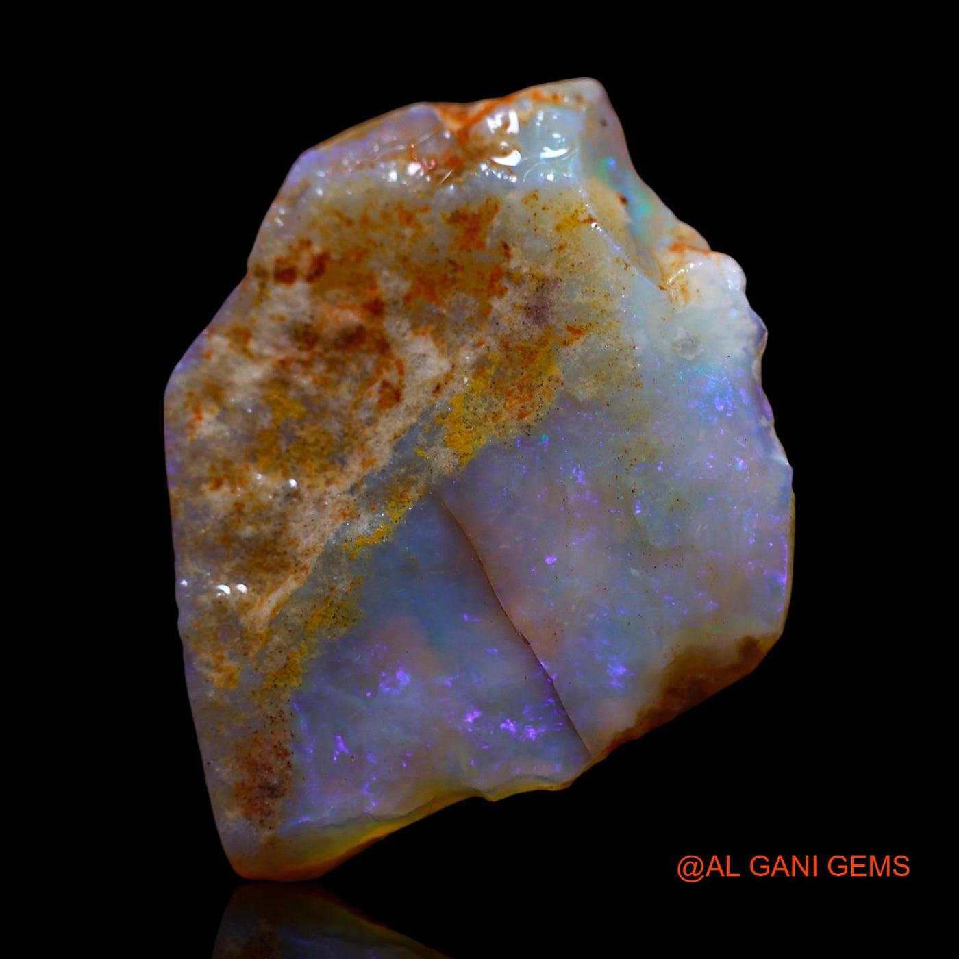 23.00 Cts Natural Australian Fire Opal Fancy Rough Loose Gemstone For Jewelry 26x23x6 mm RG-952
