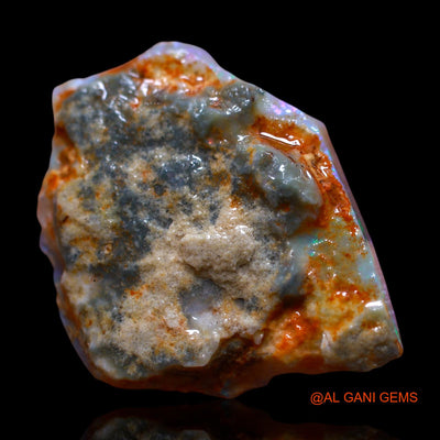 23.00 Cts Natural Australian Fire Opal Fancy Rough Loose Gemstone For Jewelry 26x23x6 mm RG-952