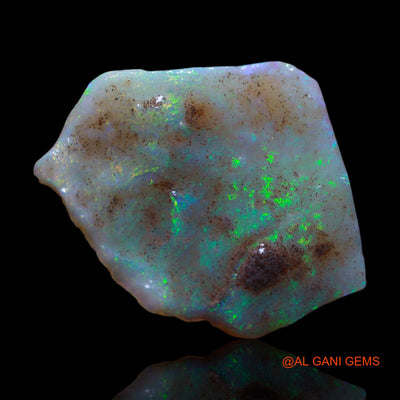 Natural Fire Opal Gemstone 11.00 Cts Loose Fancy Rough From Australia 29x25x3 mm RG-953