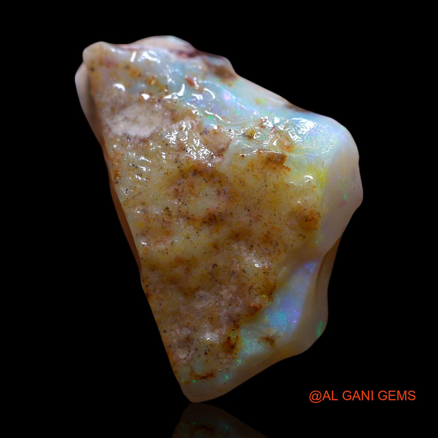 28.00 Cts Natural Australian Fire Opal Loose Gemstone Fancy Rough 28x20x11 mm RG-955