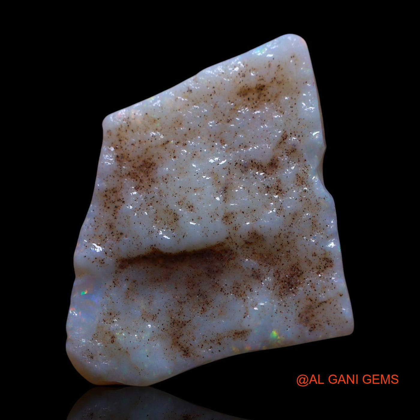 8.00 Cts Unheated Australian Fire Opal Loose Gemstone Fancy Rough Natural 21x19x3 mm RG-957