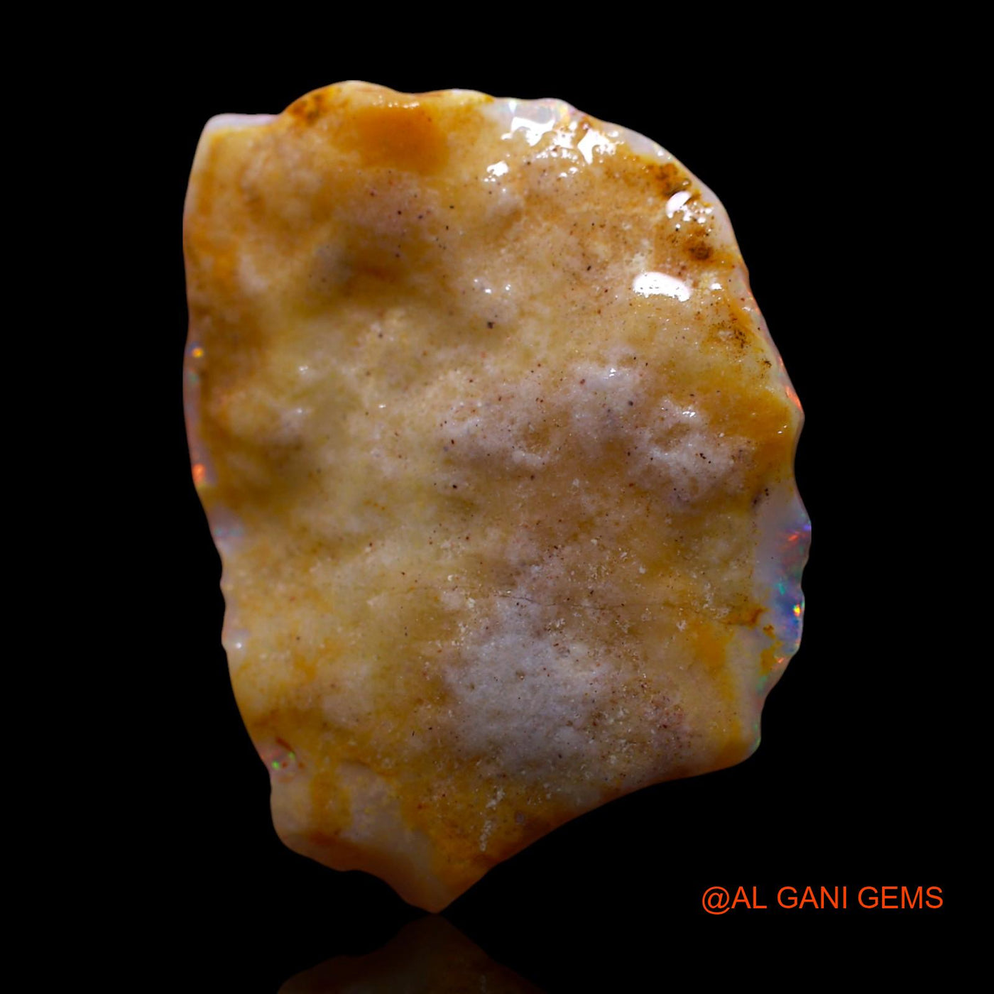 9.00 Cts Unheated Australian Fire Opal Loose Gemstone Fancy Rough Natural 24x18x4 mm RG-958