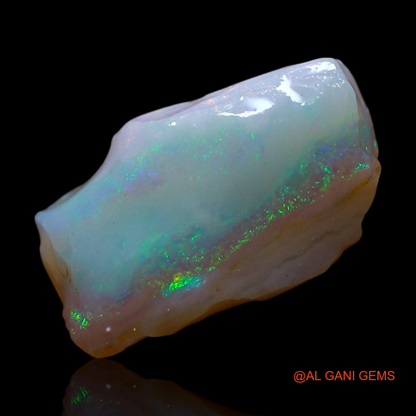 Natural Untreated Fire Opal Loose Gemstone Fancy Rough From Australia 3.00 Cts 14x8x5 mm RG-95