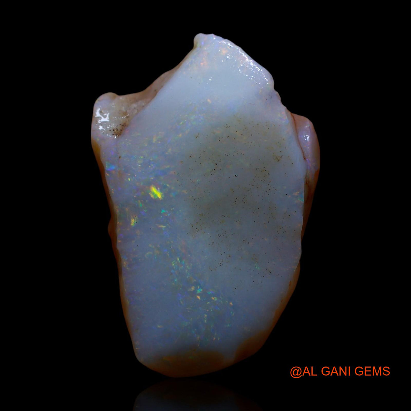 Natural Untreated Fire Opal Loose Gemstone Fancy Rough From Australia 12.00 Cts 25x16x5 mm RG-960