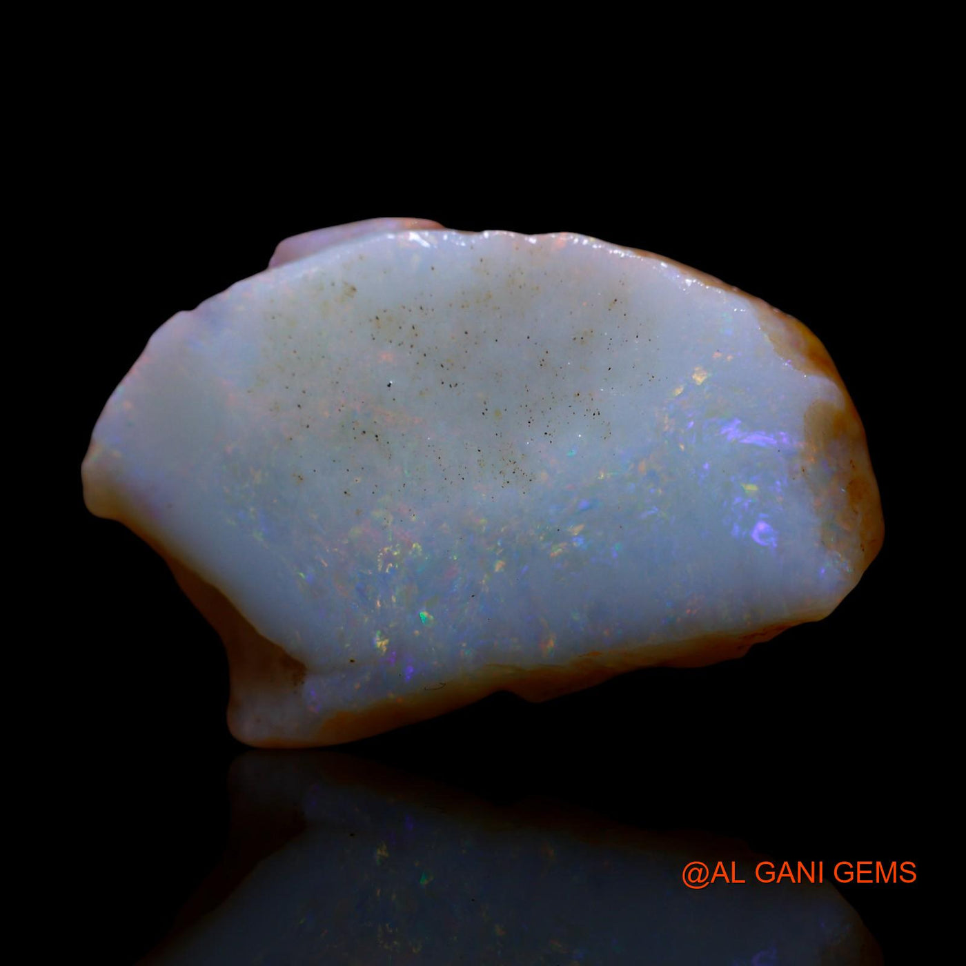 Natural Untreated Fire Opal Loose Gemstone Fancy Rough From Australia 12.00 Cts 25x16x5 mm RG-960