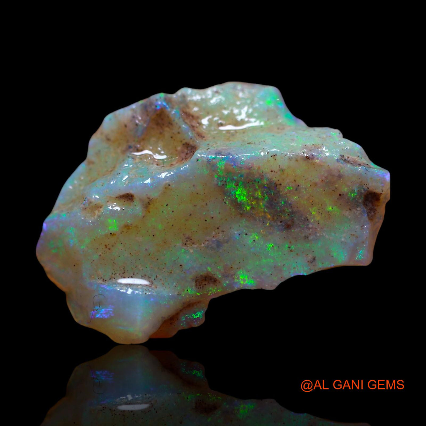 8.00 Cts Natural Australian Fire Opal Loose Gemstone Fancy Rough 22x15x5 mm RG-965