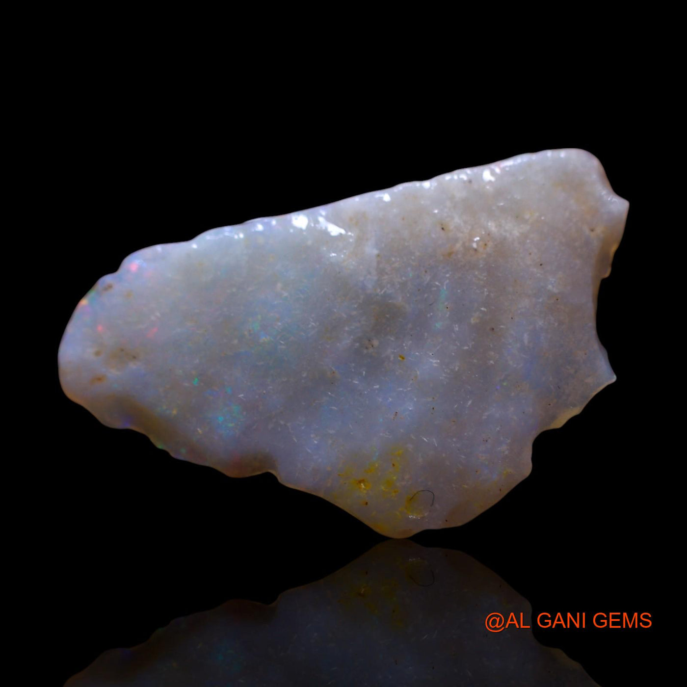 Natural Untreated Fire Opal Loose Gemstone Fancy Rough From Australia 6.00 Cts 20x15x5 mm RG-974