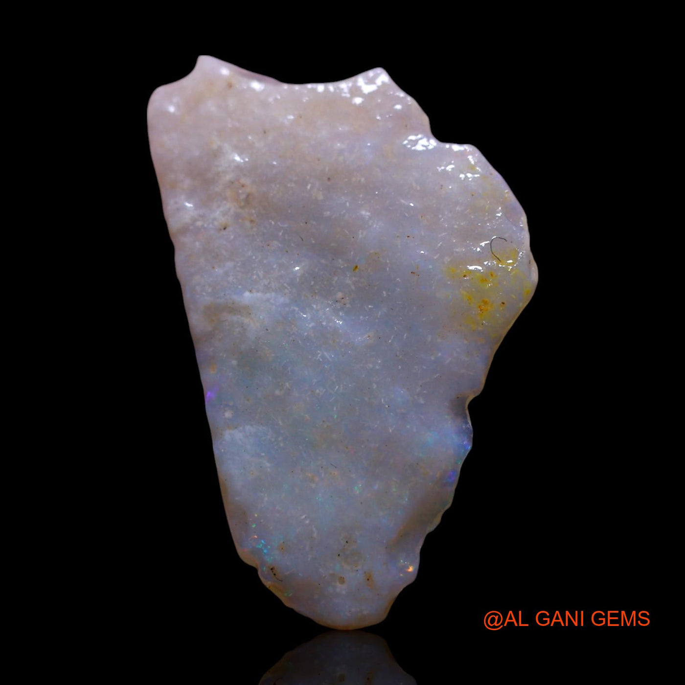 Natural Untreated Fire Opal Loose Gemstone Fancy Rough From Australia 6.00 Cts 20x15x5 mm RG-974