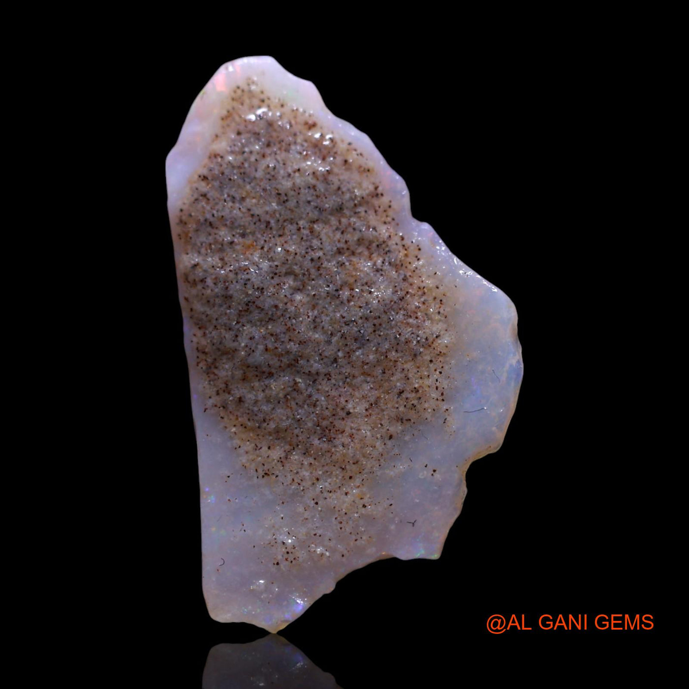 Natural Untreated Fire Opal Loose Gemstone Fancy Rough From Australia 6.00 Cts 20x15x5 mm RG-974