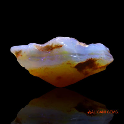 Natural Untreated Fire Opal Loose Gemstone Fancy Rough From Australia 7.80 Cts 20x10x7 mm RG-978