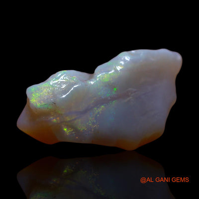 Natural Fire Opal Gemstone 8.00 Cts Loose Fancy Rough From Australia 18x10x7 mm RG-980