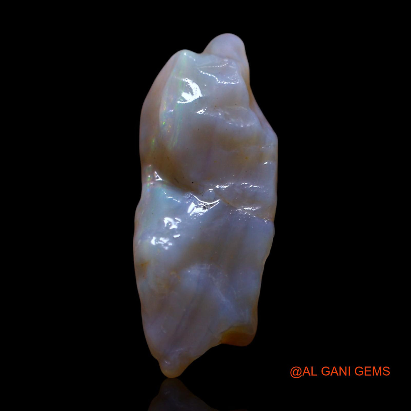 Natural Fire Opal Gemstone 8.00 Cts Loose Fancy Rough From Australia 18x10x7 mm RG-980