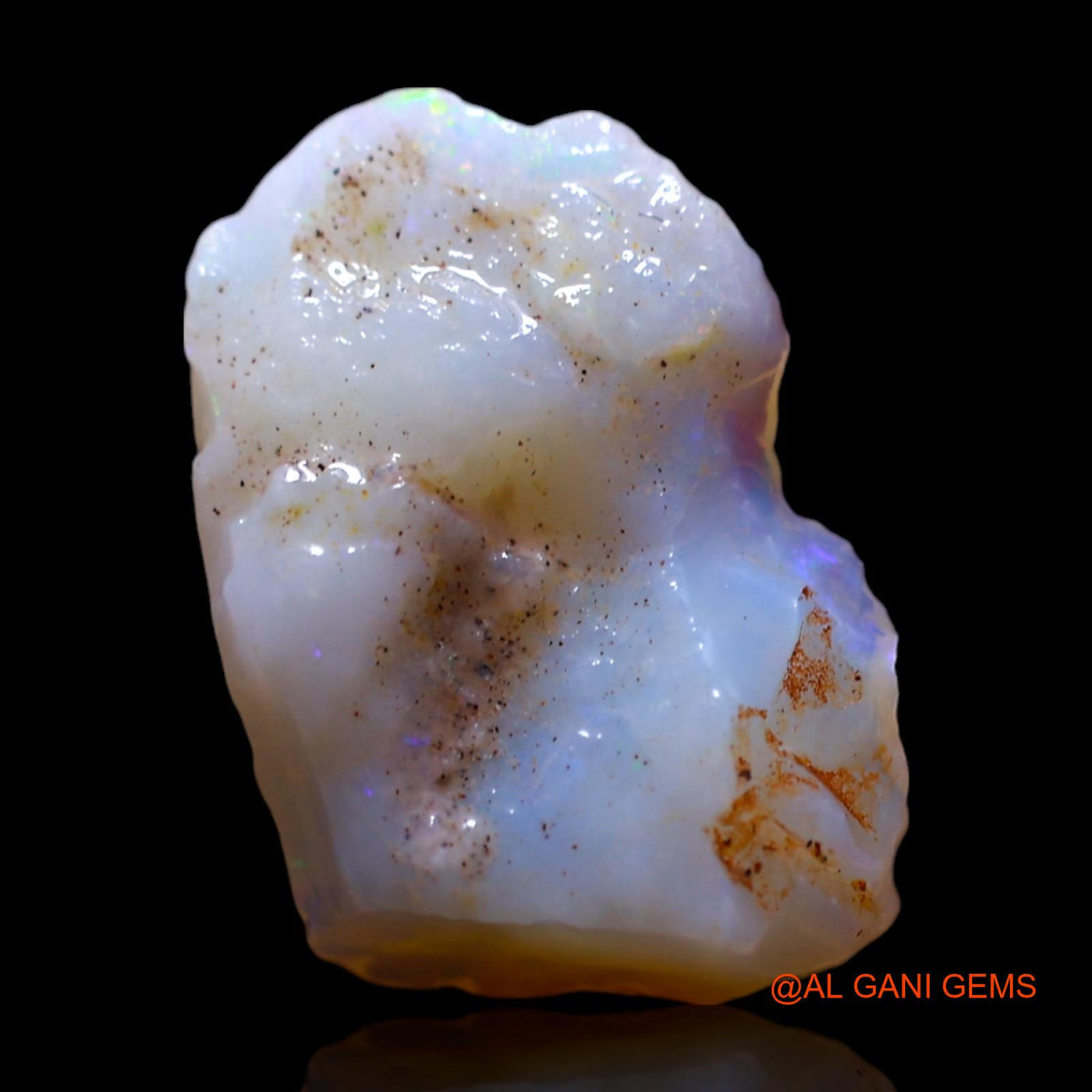 3.00 Cts Unheated Australian Fire Opal Loose Gemstone Fancy Rough Natural 10x14x4 mm RG-992