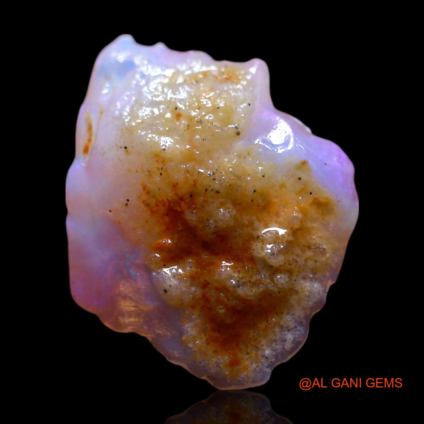 2.00 Cts Natural Australian Fire Opal Loose Gemstone Fancy Rough 12x11x3 mm RG-993