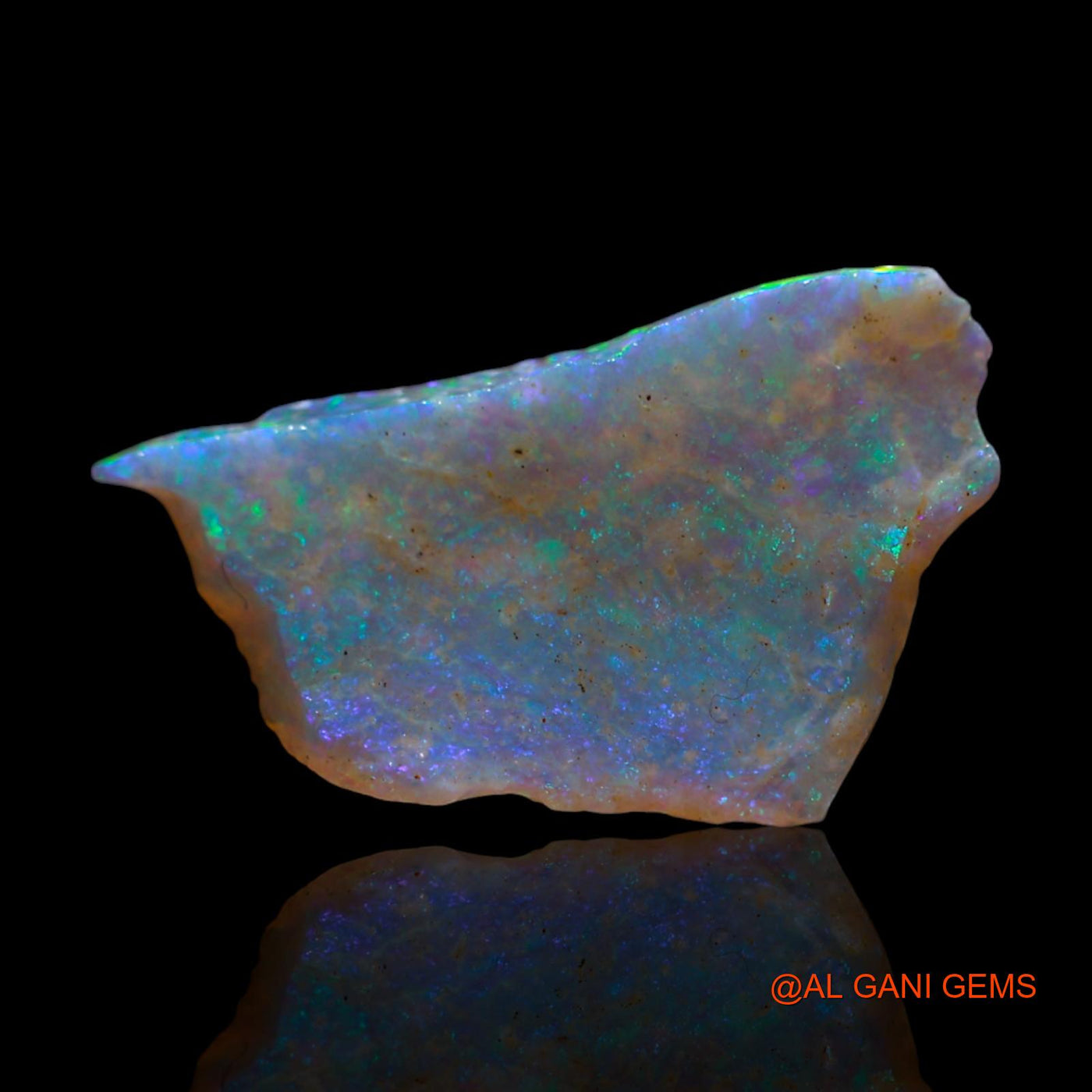 Natural Fire Opal Gemstone 1.00 Cts Loose Fancy Rough From Australia 15x9x1 mm RG-995
