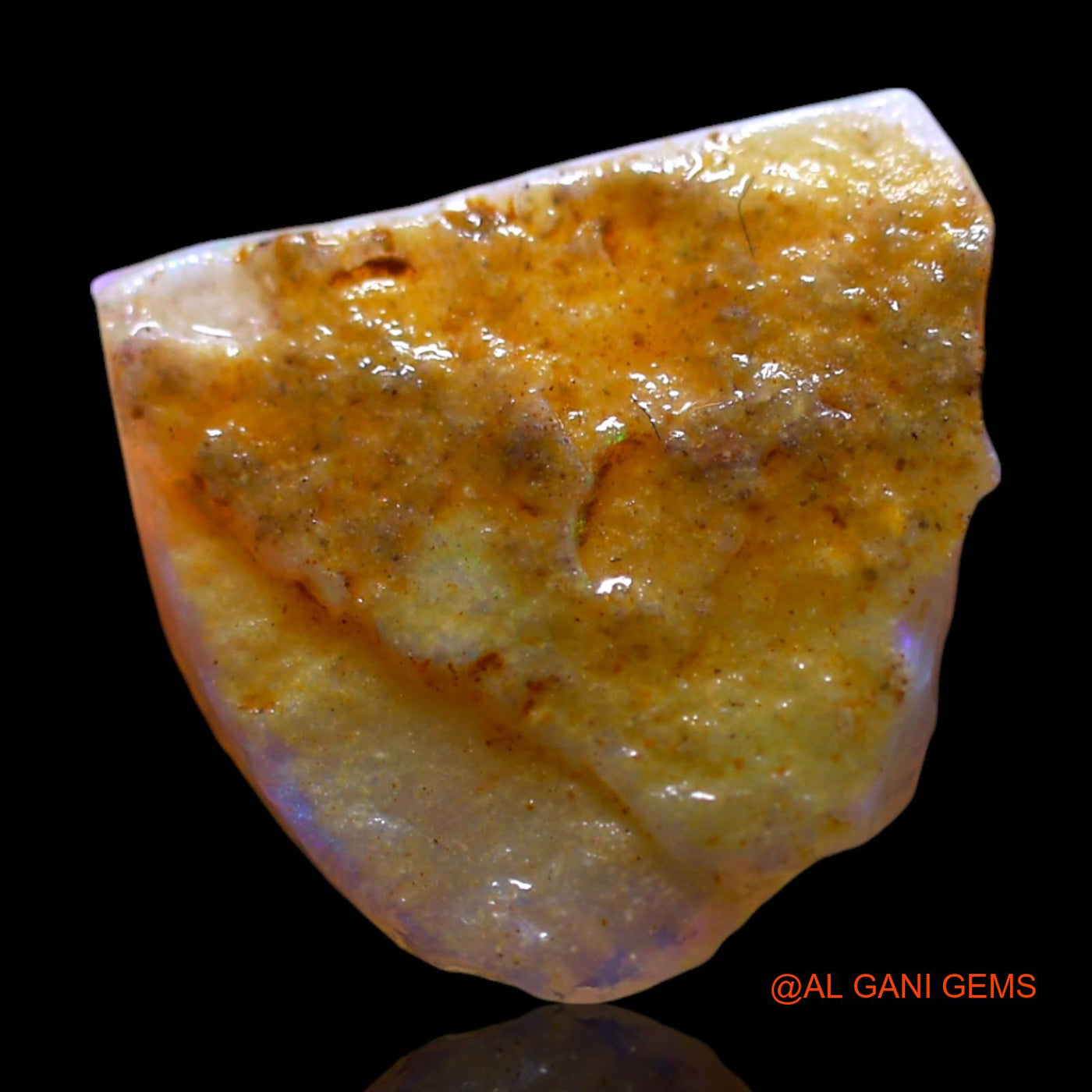 1.50 Cts Natural Australian Fire Opal Loose Gemstone Fancy Rough 13x10x2 mm RG-998