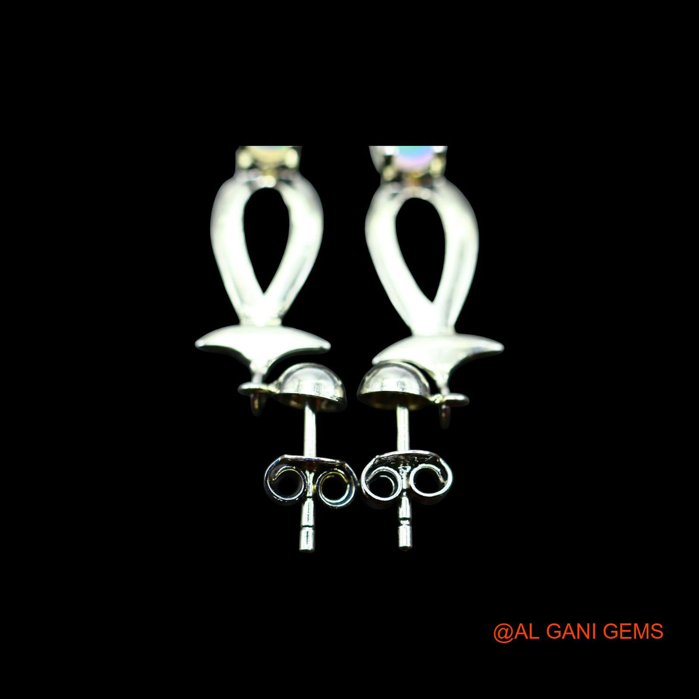 Ethiopian Fire Opal Stone Engagement Hook Drop Mother Antique Earrings 925 Silver SE-17