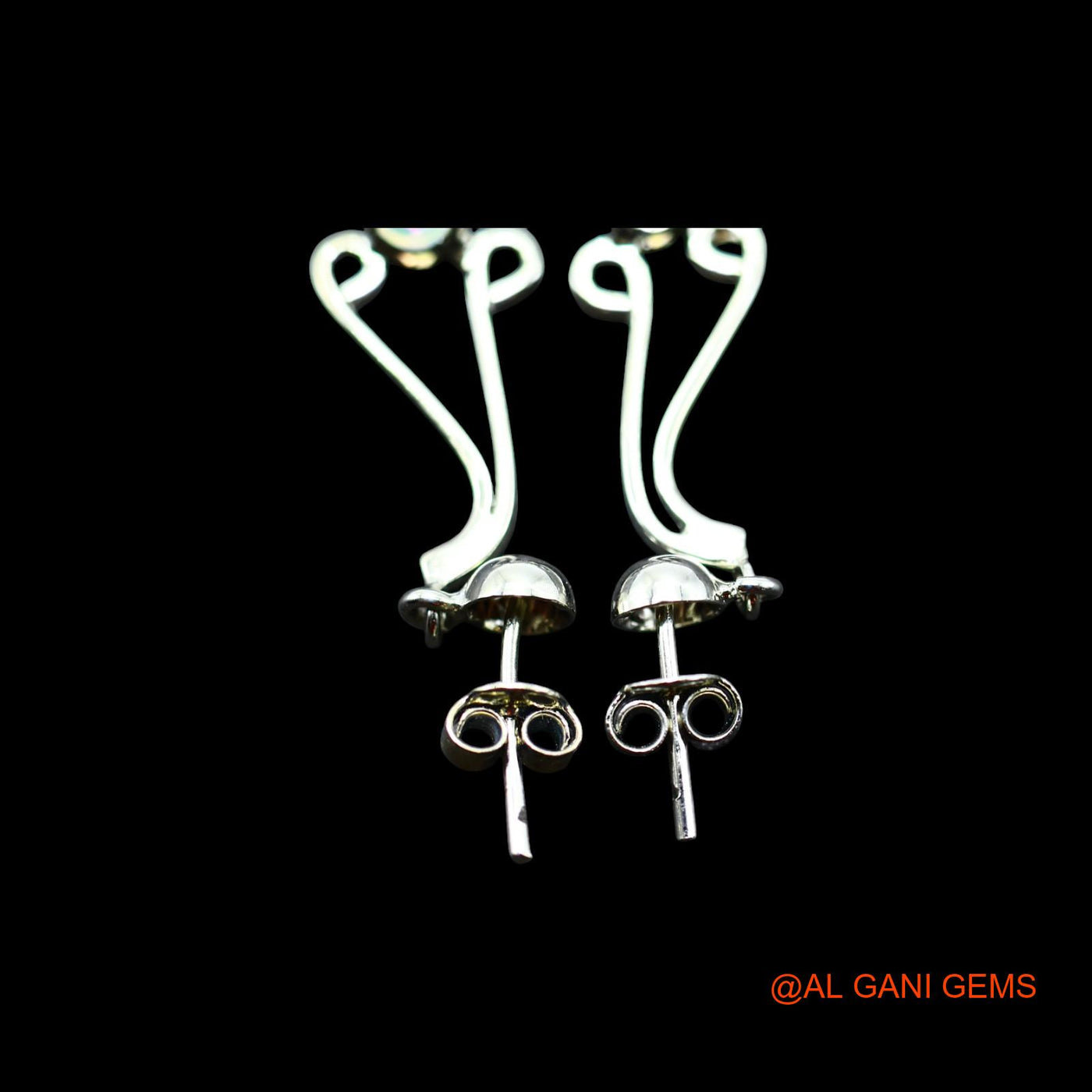 Natural Ethiopian Fire Opal 925 Sterling Silver Dangle Daughter Hook Earrings SE-18