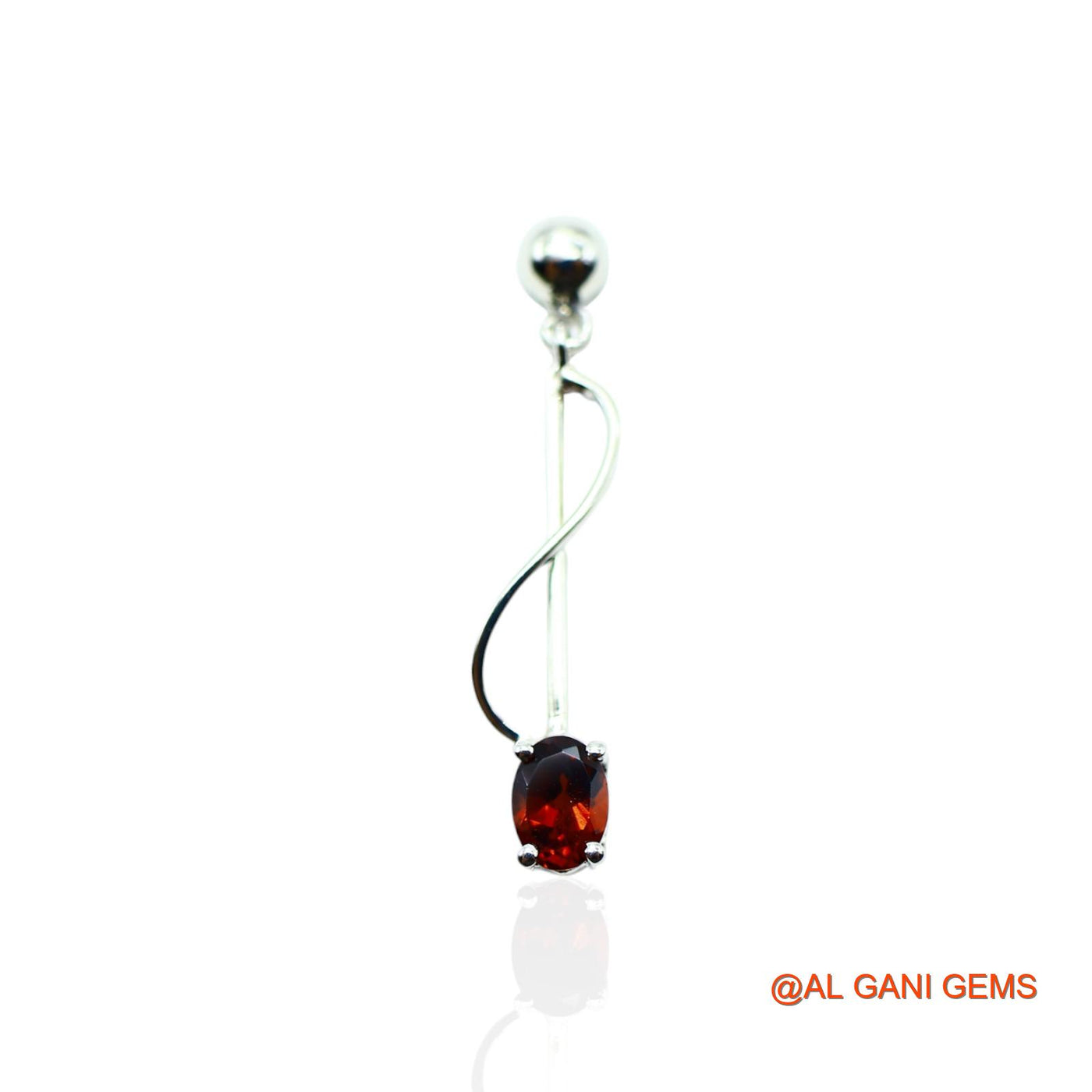 Sterling Silver Natural Garnet Mother Drop Dangle Artisan Earrings SE-1